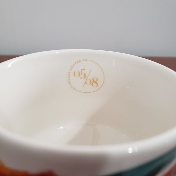 Starbucks Mug 2015 Collectable Coffee New Bone China Paint Design White NWOT - Picture 4 of 6